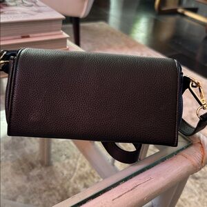 Anthropologie Black Leather Handbag